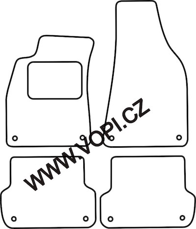 Autokoberce Seat Exeo 2009 - 07/2013 Royalfit (4222)